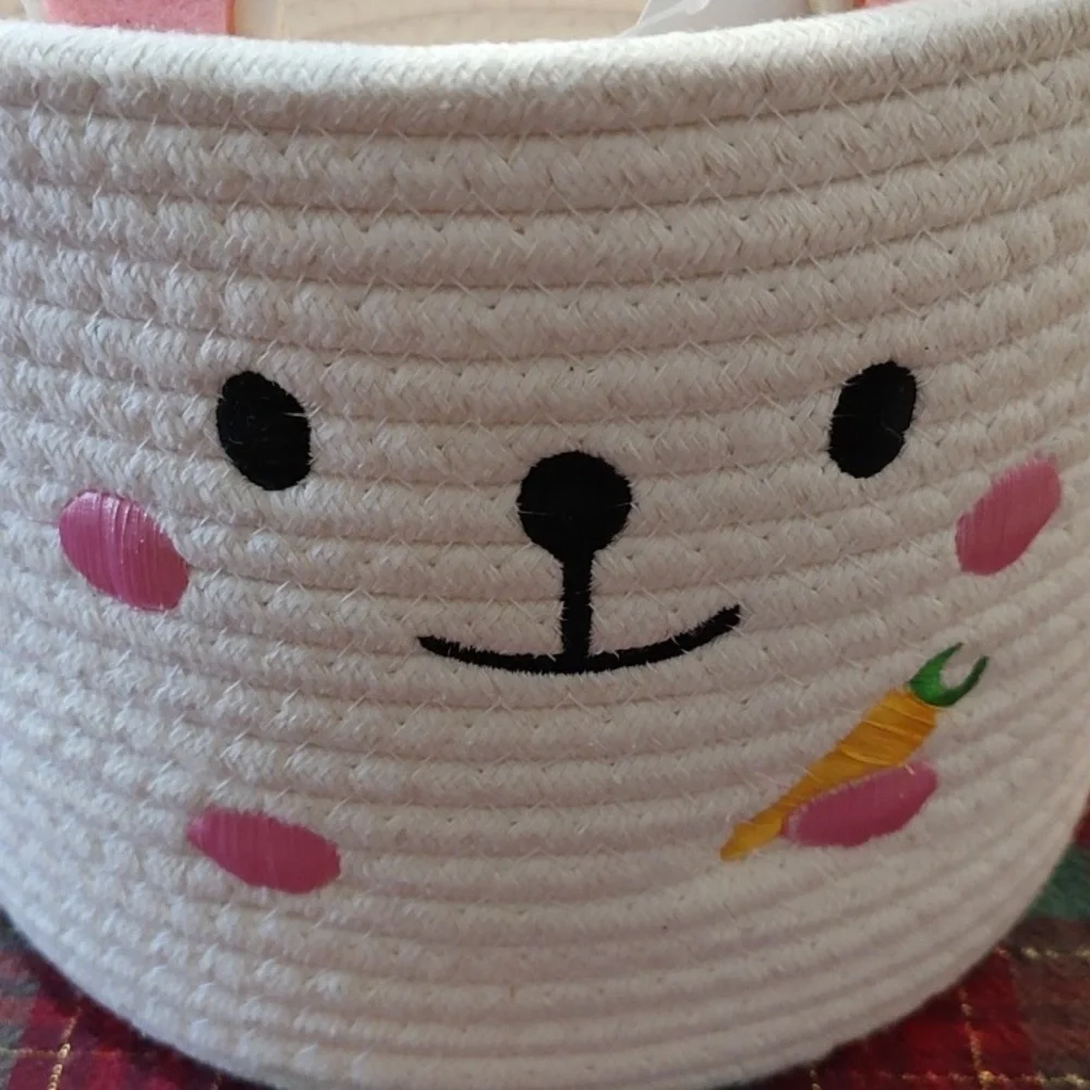 NWT Woven Easter Basket/Bin - Picture 3 of 3